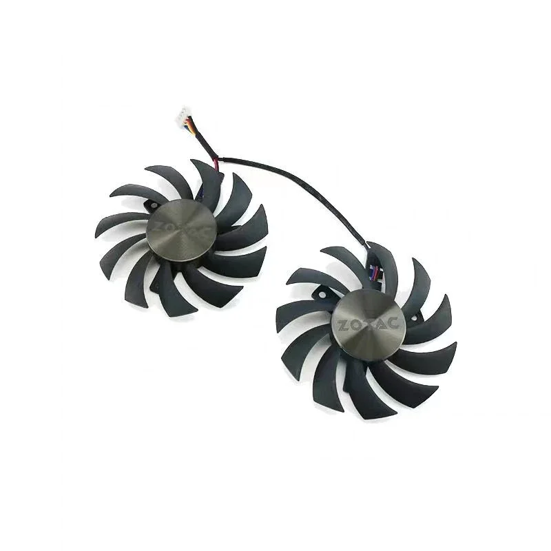 2pcs 75mm DC 12V 0.35A GA81S2U PLD08010S12HH GTX 1060 Gpu Cooler For Zotac GTX 950 960 1060 Cooling Fan