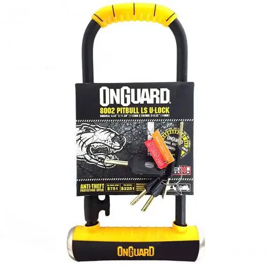 Cadeado Para Bicicleta Trava Bike Moto U-Lock Onguard Pitbull Ls 8002