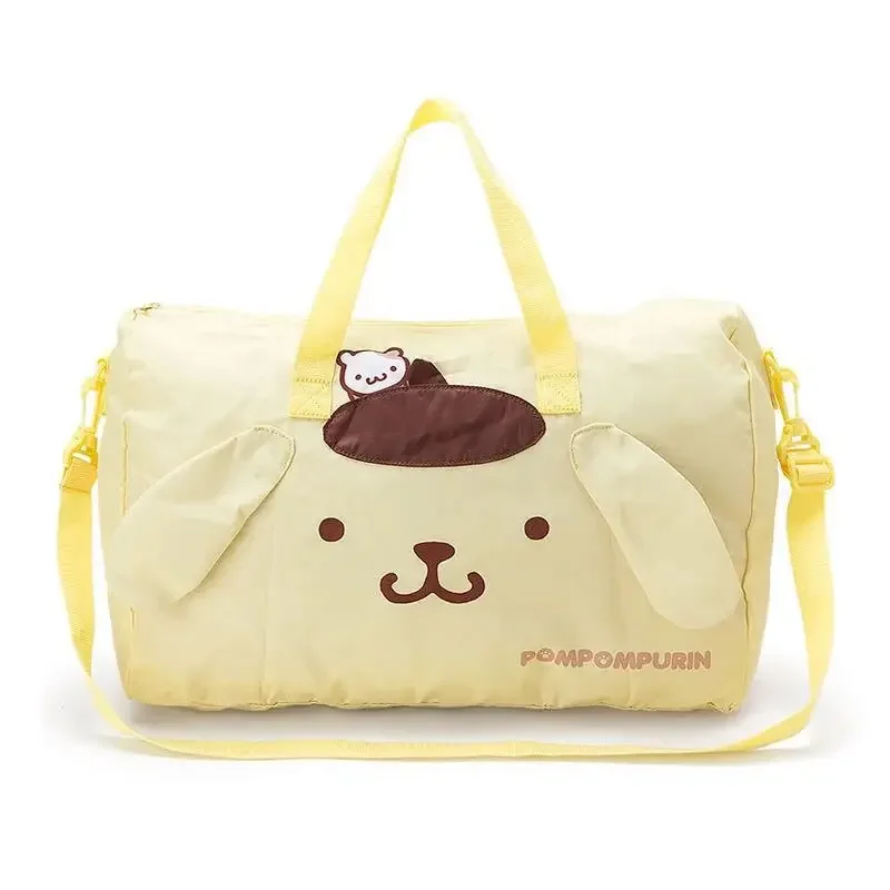 

Дорожная сумка Hello Kitty's Girl My Melody, мультяшная складная аниме-фигурка, портативная сумка для скоростного спуска, сумка через плечо, коробка на тележке