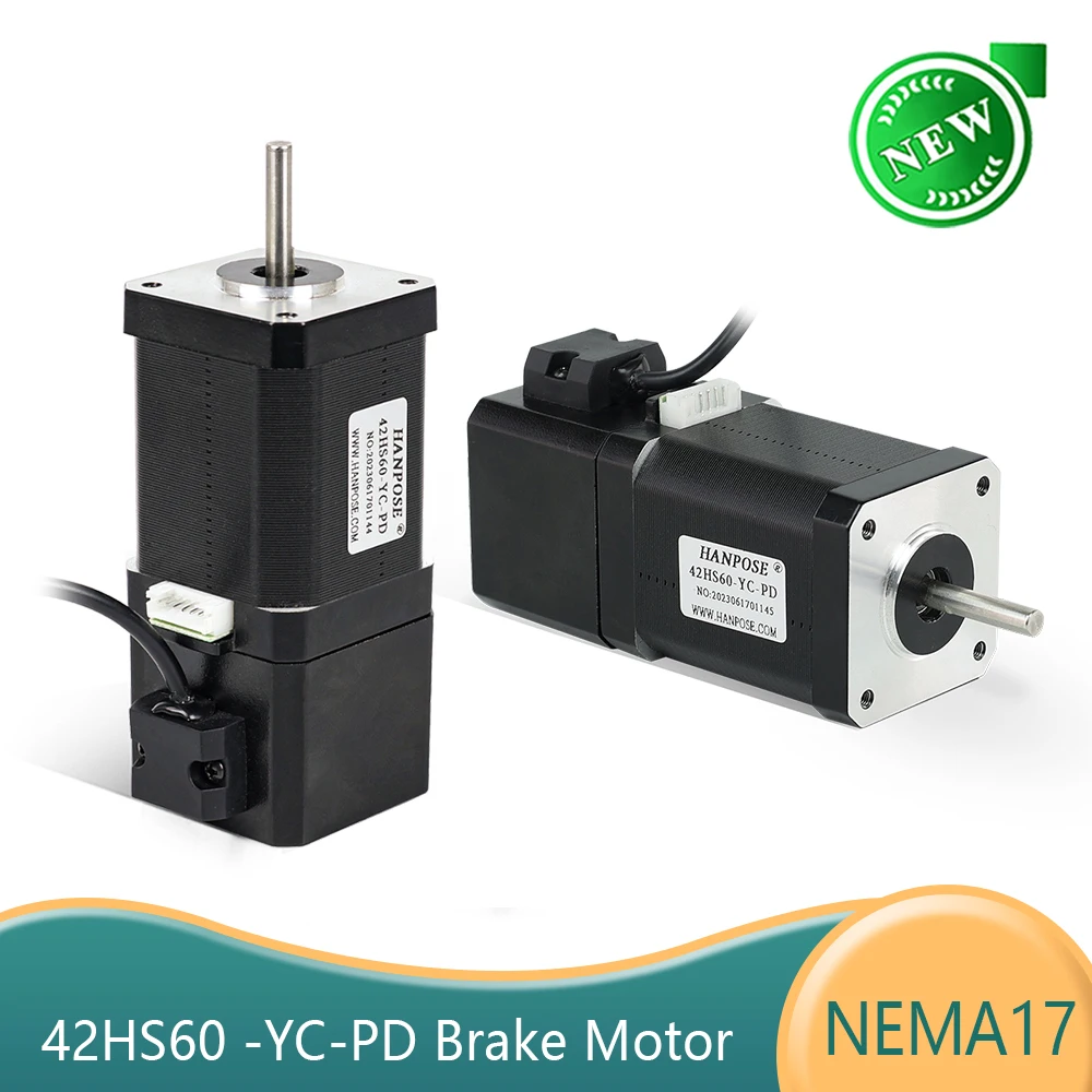 

NEMA17 Stepper Barke Motor high torque 70N.cm 4-Leads 60mm 1.7A 42HS60-YC-PD For 3D engraving machine Permanent magnet motor