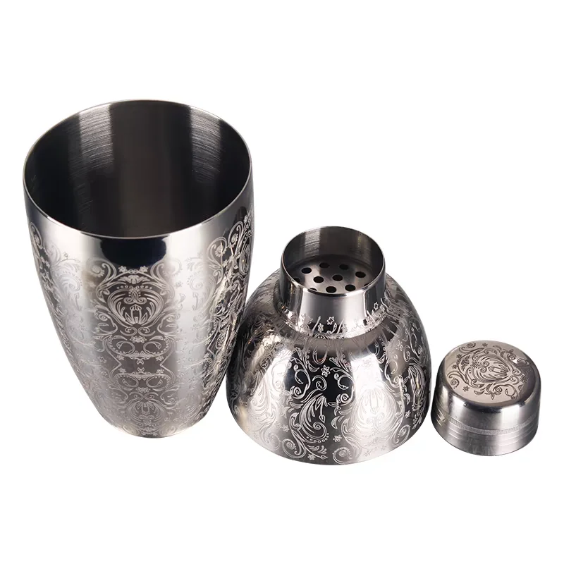 

450ml Carven Engraving Vintage Bar Shaker Stainless Steel Cocktail Boston Bar Shaker Barware