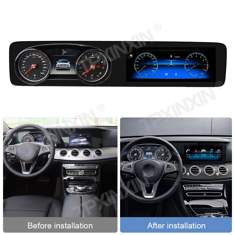 12.3 Inch HD Touch Screen For Mercedes Benz W213 2016-2019 Car Radio Stereo Multimedia Video Player Carplay Auto GPS Navigation