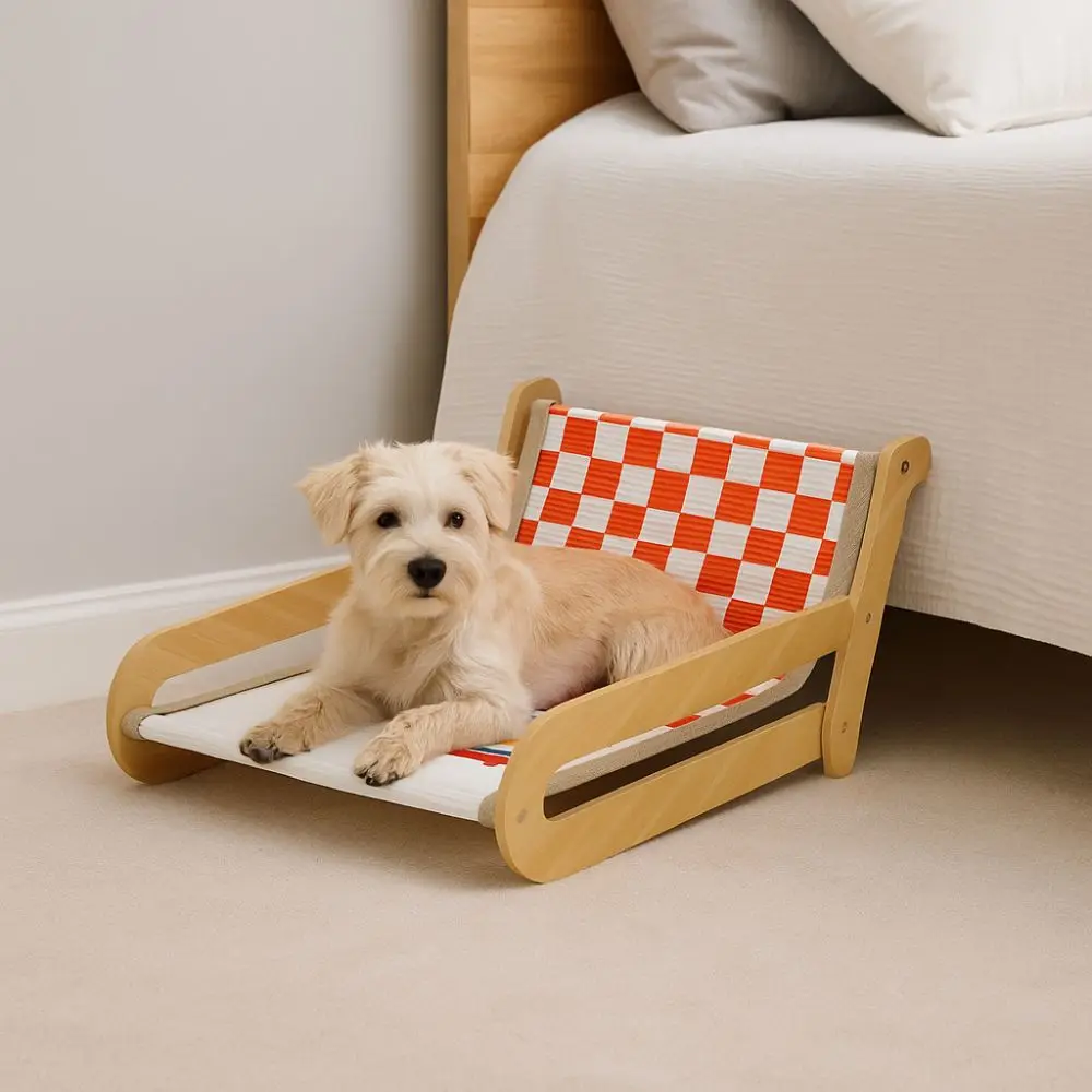

Universal Wooden Pet Sofa Bed Cartoon Wear-Resistant Cat Scratcher Removable Cat Rocking Chair Four-Season