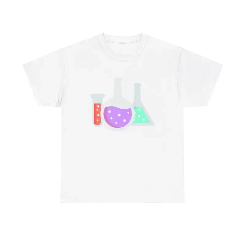 Colorful Chemistry T Shirt cool science lab experiment beaker flask tube art
