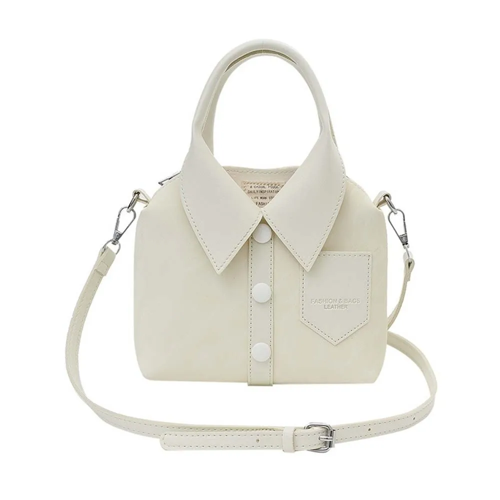

Elegant Clothes Shaped Crossbody Bag PU Leather Korean Style Square Compact Shoulder Bag High Quality Magnetic Button