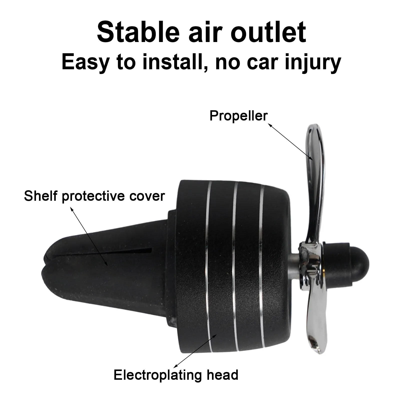 معطر هواء السيارة مع الصمام ، الدورية ، العطر ، موزع ، المروحة ، منفذ ، الناشر ، مشبك عطر السيارة