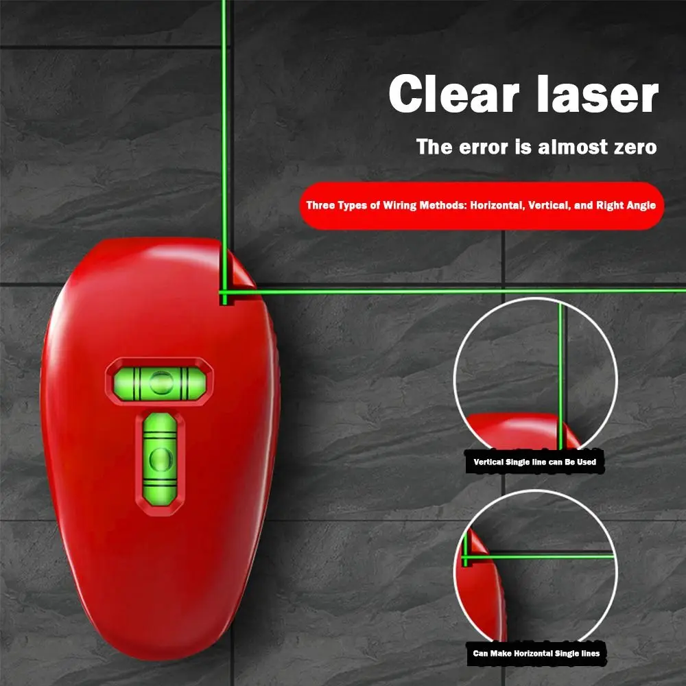 20M 90 °   เครื่องวัดระดับเลเซอร์ LD แสงเลเซอร์ความแม่นยำสูง เครื่องมือวัดมุมฉาก แสงอินฟราเรด เครื่องวัดระดับเลเซอร์ขนาดเล็ก เครื่องมือวัด