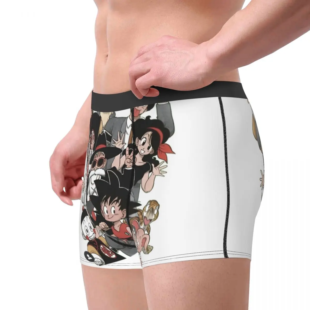 Funny Boxer Dragon Ball Z Family Shorts Panties Man Underwear Soft Underpants for Homme Plus Size