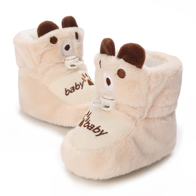 0-18M Winter Baby Jungen Mädchen Warme Baumwollschuhe Weiche Sohle Bequeme Freizeitschuhe zum Gehen – Detail 6