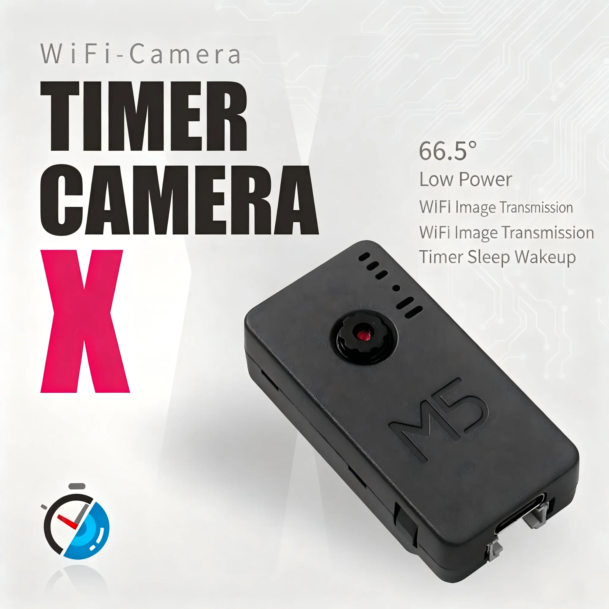 Official M5Stack Timer Camera X Low Power WiFi ESP32 Camera Timed Sleep Wake for IoT Monitoring
