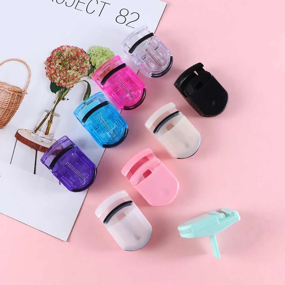 Colorful Women Portable Accessories Plastic False Eyelashes Eyelash Curler Lashes Curling Clip Eyelash Lash Curler