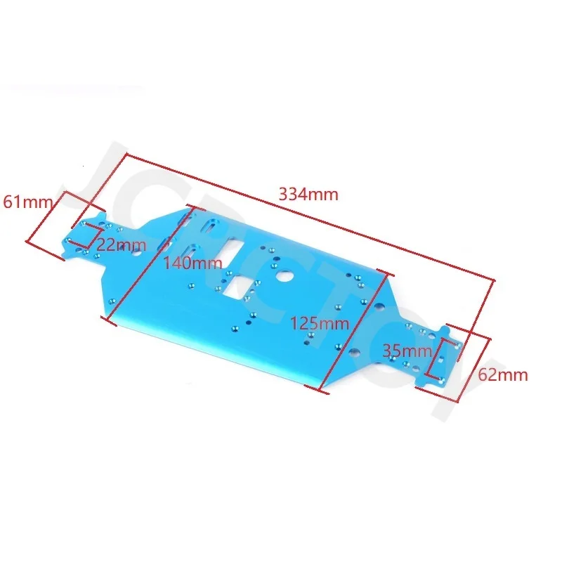 RC Car 06056 Aluminum Alloy Chassis For 1/10 HSP 94109 94110 94155 94166 94188 Nitro Off-Road Buggy Upgrade Parts