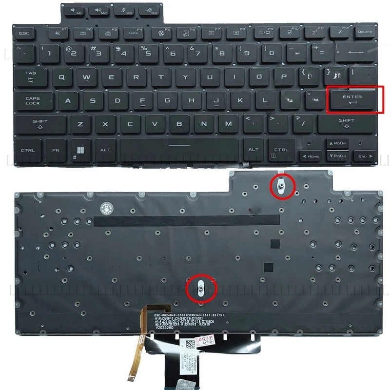 Клавиатура для ноутбука A + US с RGB-подсветкой для ASUS ROG Flow X13 GV301 GV301Q GV301QC 2022