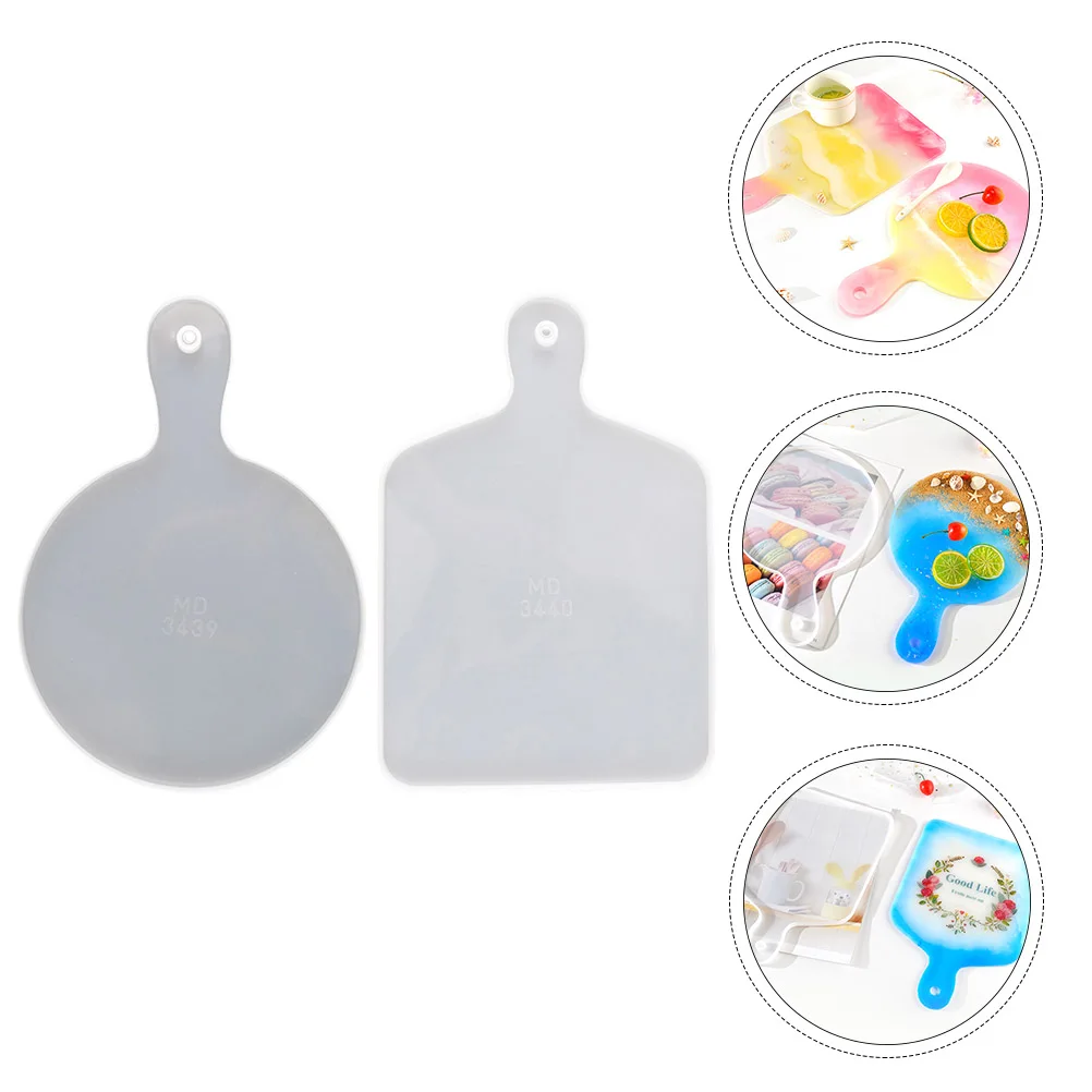 

2pcs Silicone Tray Mold for DIY Epoxy Casting Resin Art Fruit Decorative Dinner Plate Storage Trays Home Ornaments Photo Props