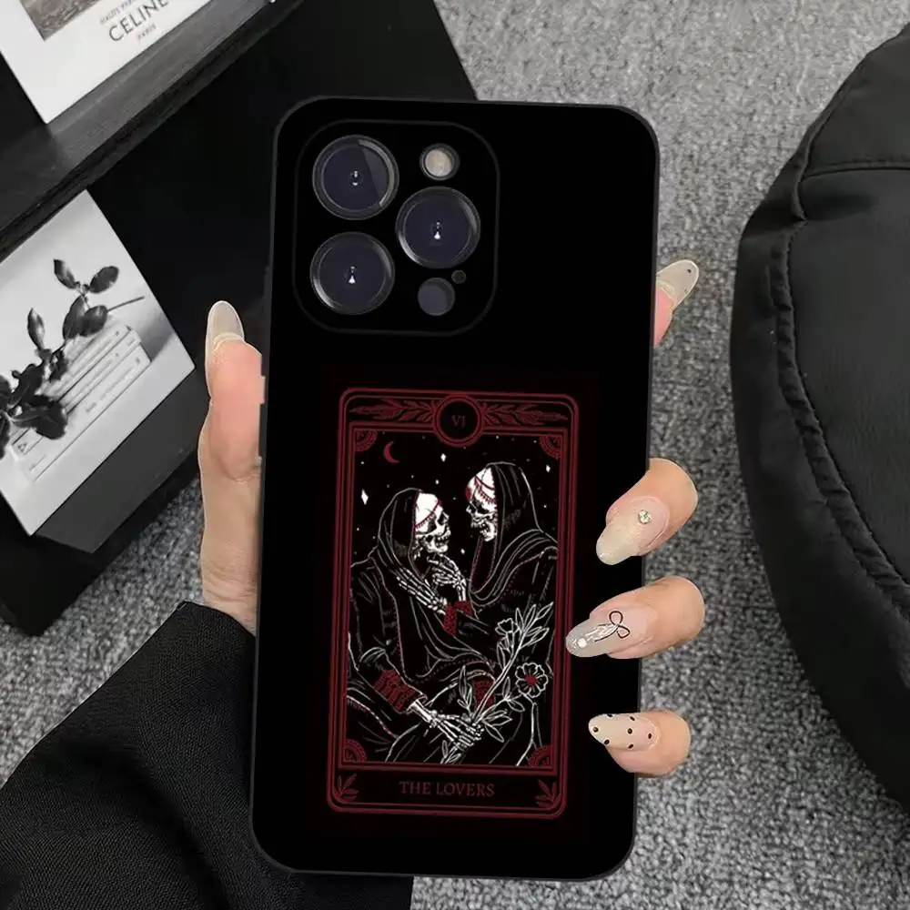 حافظة لهاتف آيفون 17,16,15,14,13,12,11,Plus,Pro Max,XS,X,XR,SE,Mini,8,7,Soft غطاء أسود من السيليكون