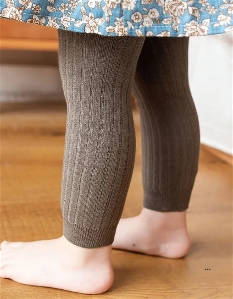 Kinderhosen für Mädchen und Jungen, gestrickte Leggings für Mädchen, einfarbige Baby-Kinderhosen, Strumpfhosen für 0 bis 6 Jahre, Frühling – Detail 8