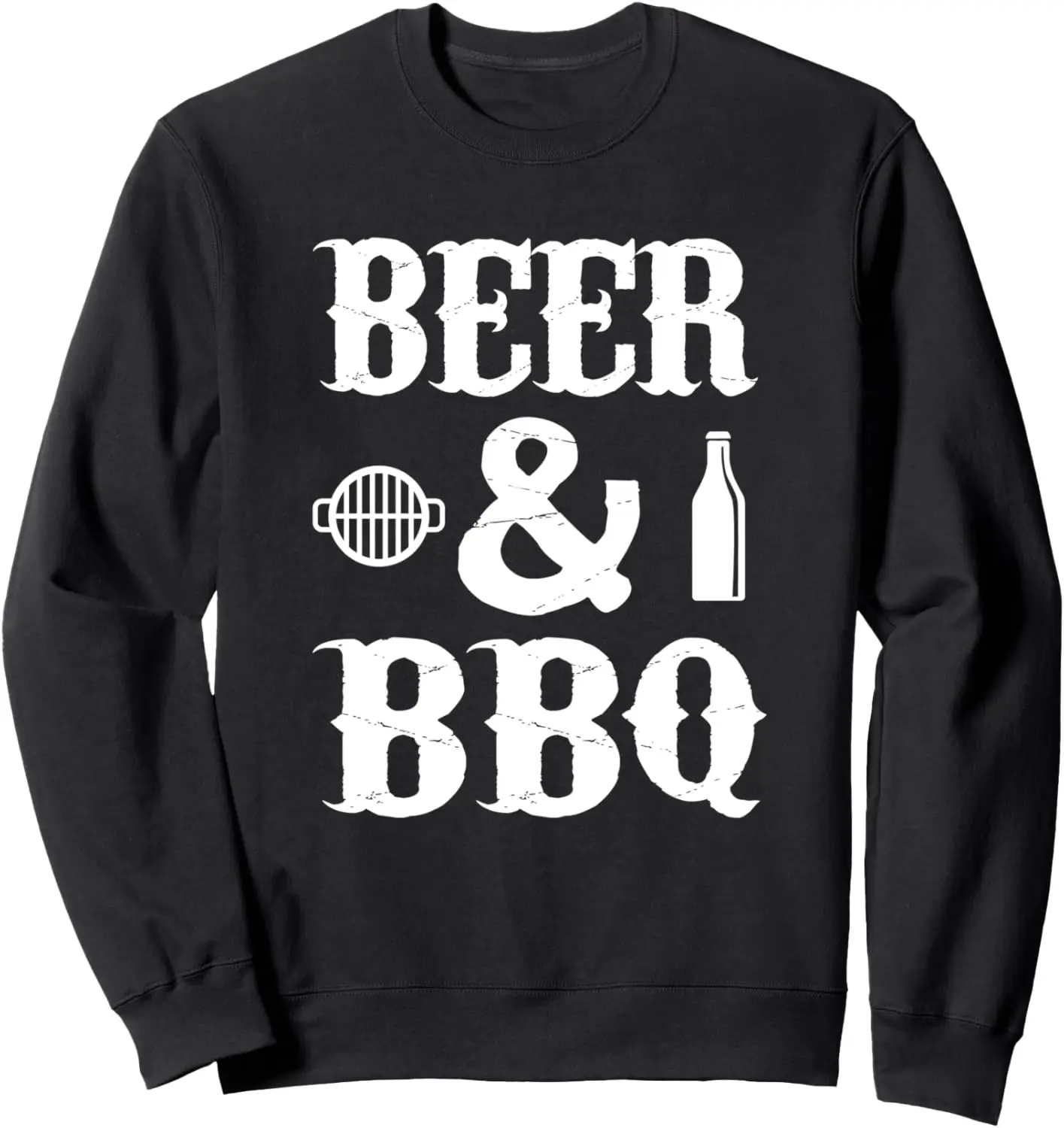 BBQ Beer Funny - سويت شيرت Beer & BBQ