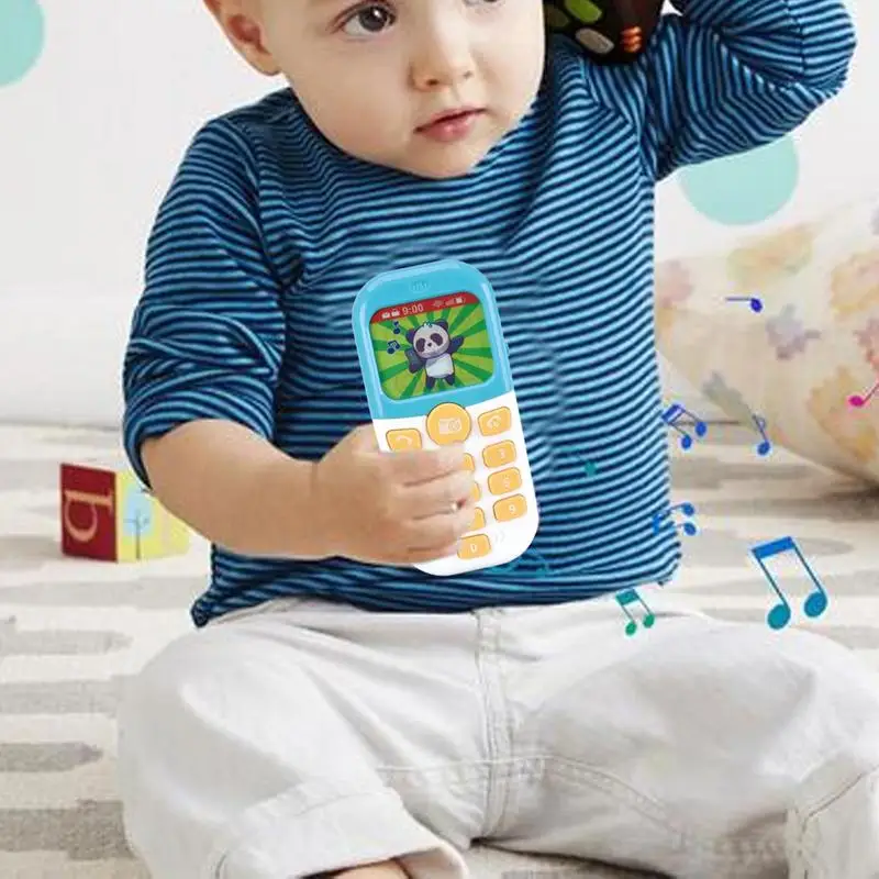 Play Phone For Kids Learning Toy Music Pretend Phone Toys Simulated Play Kids Toy Interactive Preschool Cartoon Educational Toy