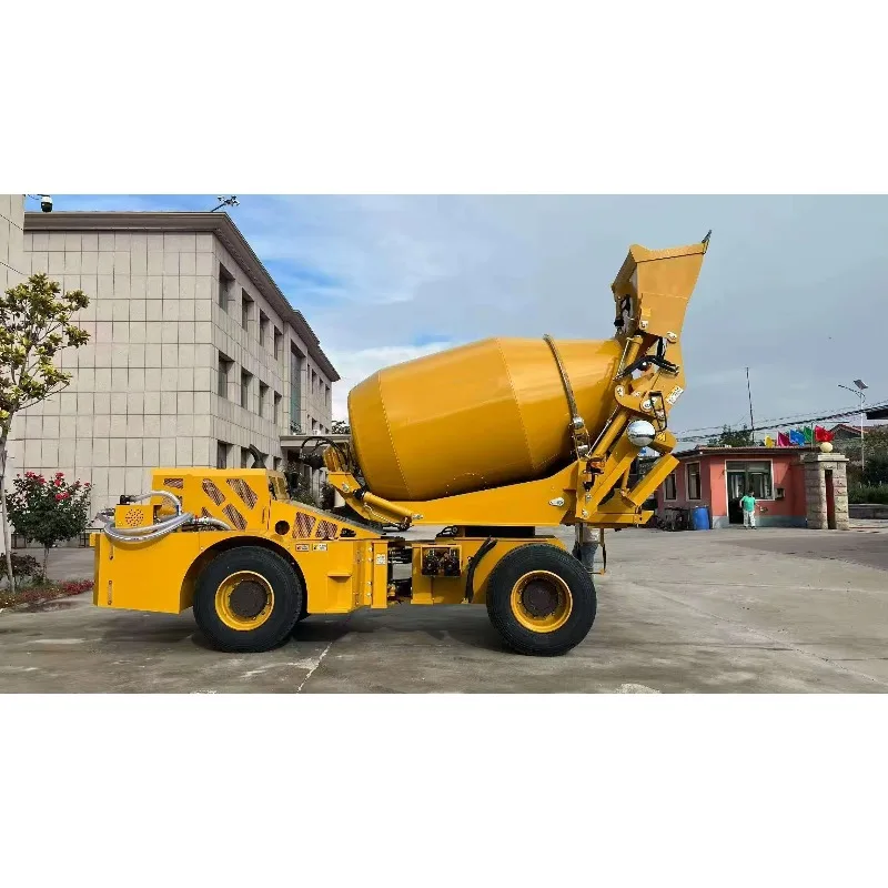 SLM4000S New 4 Cubic Meter Mini Automatic Concrete Truck Mixer with Self Feeding with 1 Year Warrant