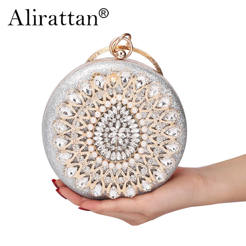 Alirattan Diamond Encrusted Party Clutch 2025 New Bags for Women Ladies Handbag  Matching Dress Evening Bag