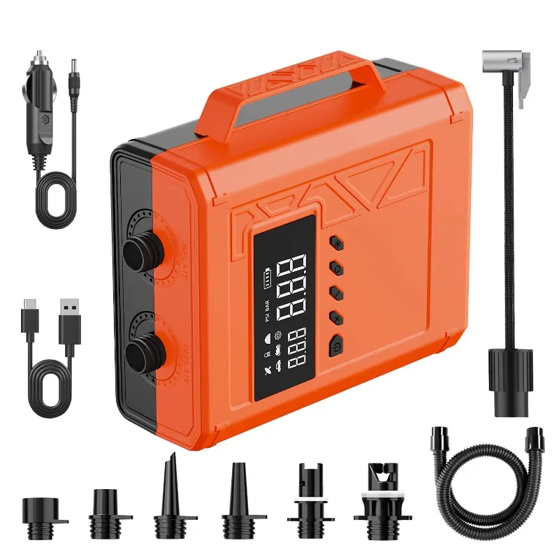 

ElectricPortableSurfboard Pump,High Pressure Surfboard Pump - Double Inflatable, Suitable for Vertical Paddle Boards/Cars/Kayaks