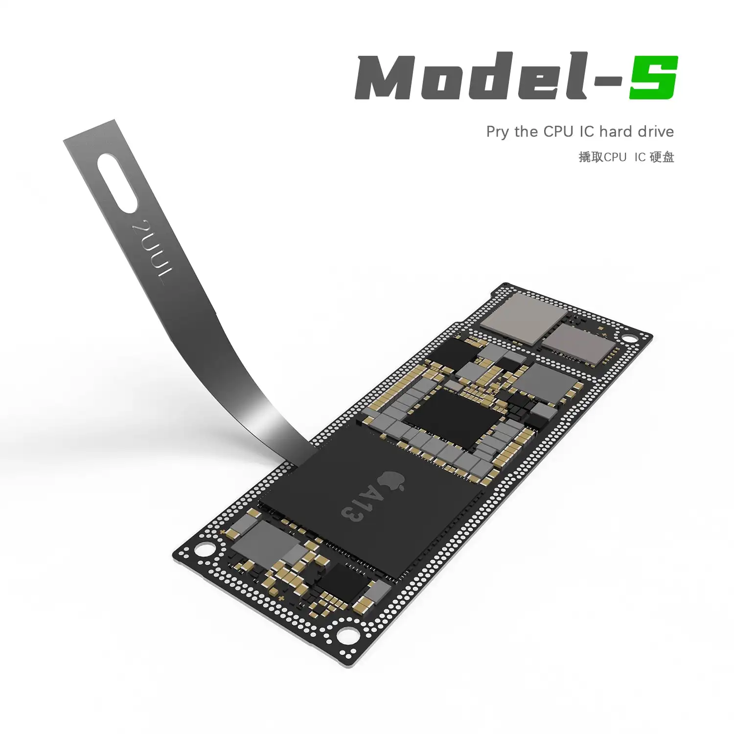 2UUL 4-IN-1 Rework Blades Set Professional Phone Repair Pry Knife Glue Remove for PCB Motherboard Chip Weding Repair Scrape Tool