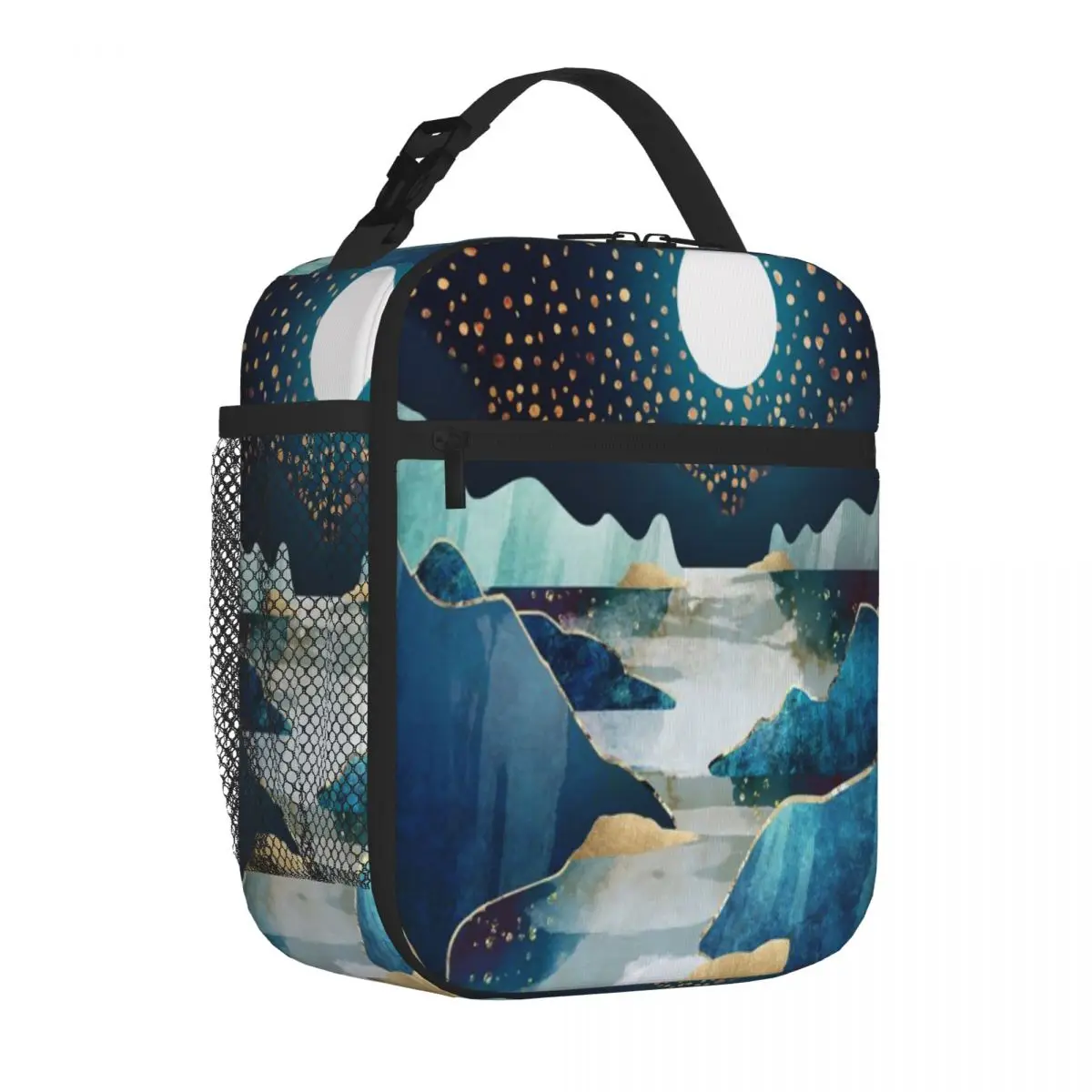 Bestselling Moon Glow Polka Dot Large Lunch Bag Balanced Diet Pack Shoulder Lunch Bag