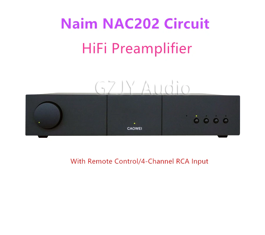 Reproducing Naim NAC202 Circuit Classic Preamplifier. Home HiFi Amplifier/With Remote Control/4-Channel RCA Input