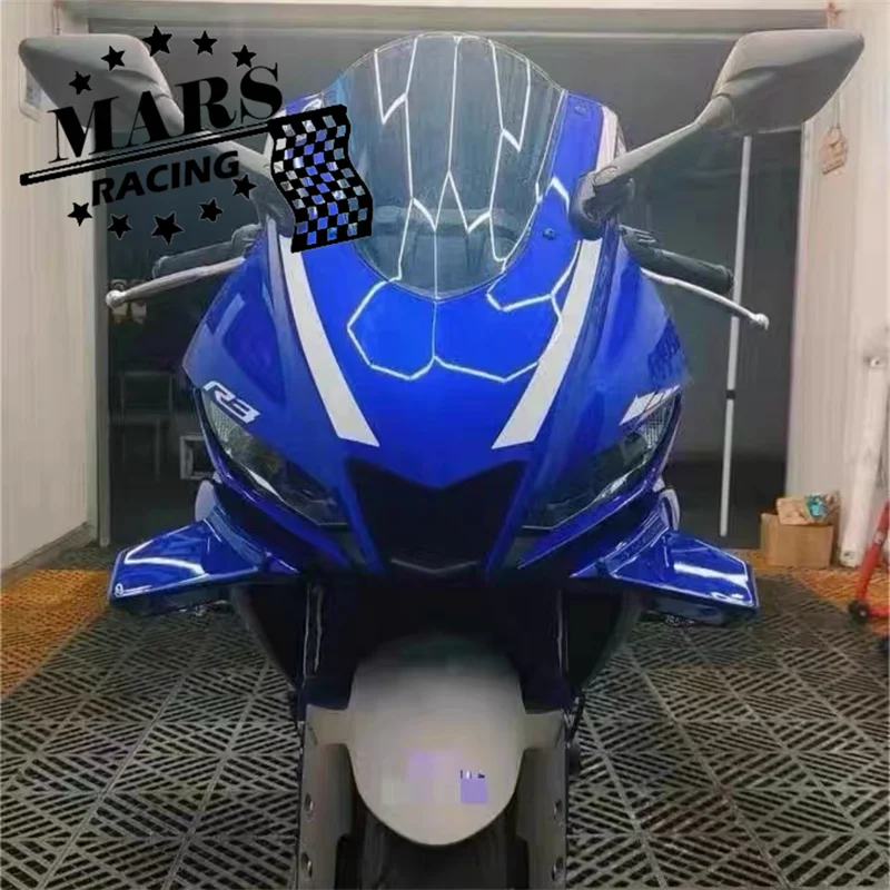 

For YAMAHA new YZFR3 V2 YZFR25 YZF R3 R25 2019-2024 Motorcycle Sport DownforceNaked Forntal Spoilers Aerodynamic Wing Deflector