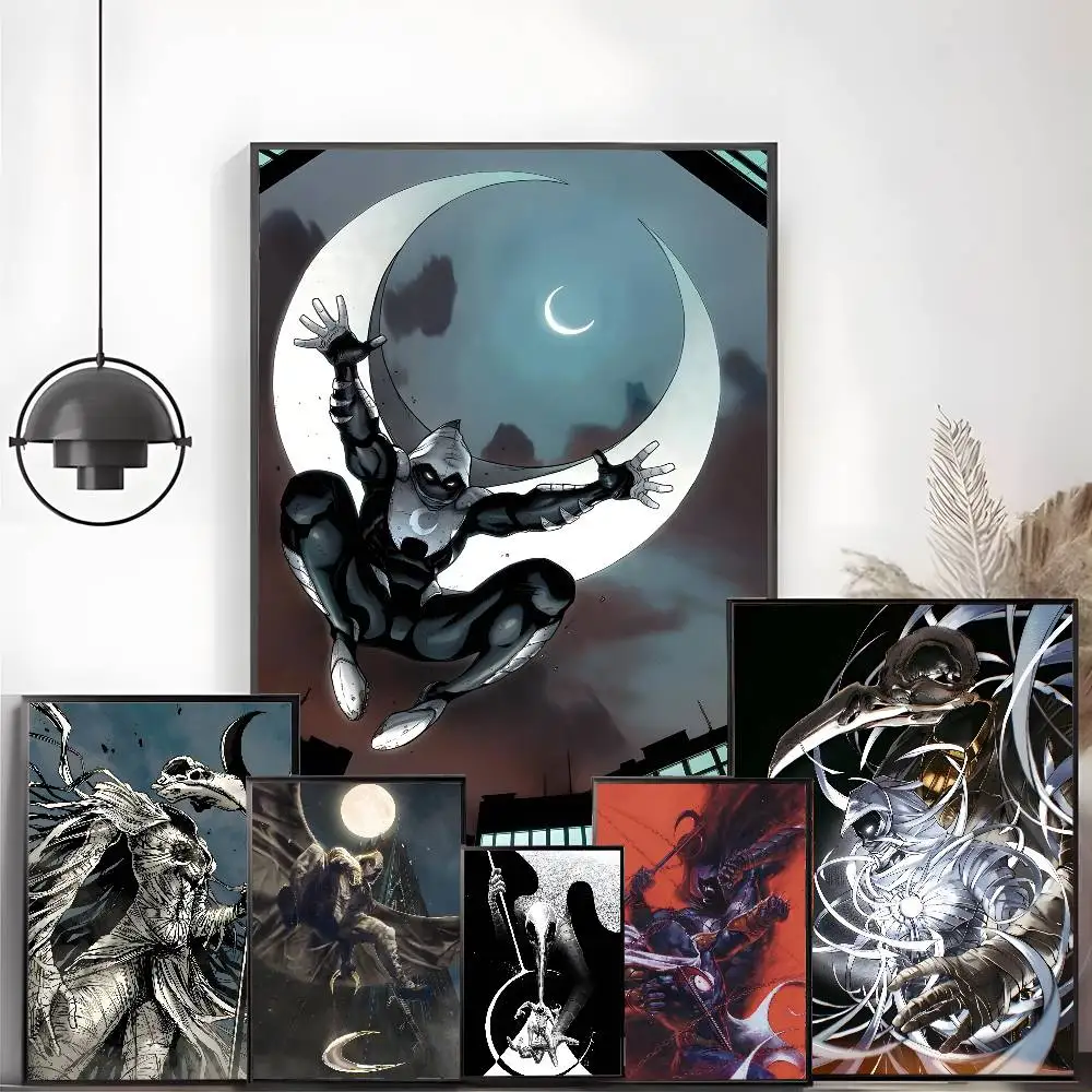 ملصق Anime Moon G-Knight-D لا يتطلب أوراق الحفر ولا علامات يمكن تطبيق ملصقات ذاتية اللصق على أي سطح