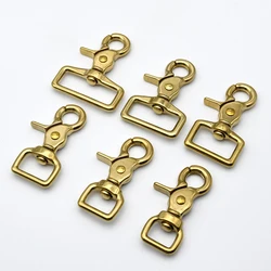 4 pz ottone moschettone girevole occhio aragosta artiglio fermagli grilletto Clip per borsa artigianale in pelle borsa borsa cinghia cinghia tessitura Pet guinzaglio corda