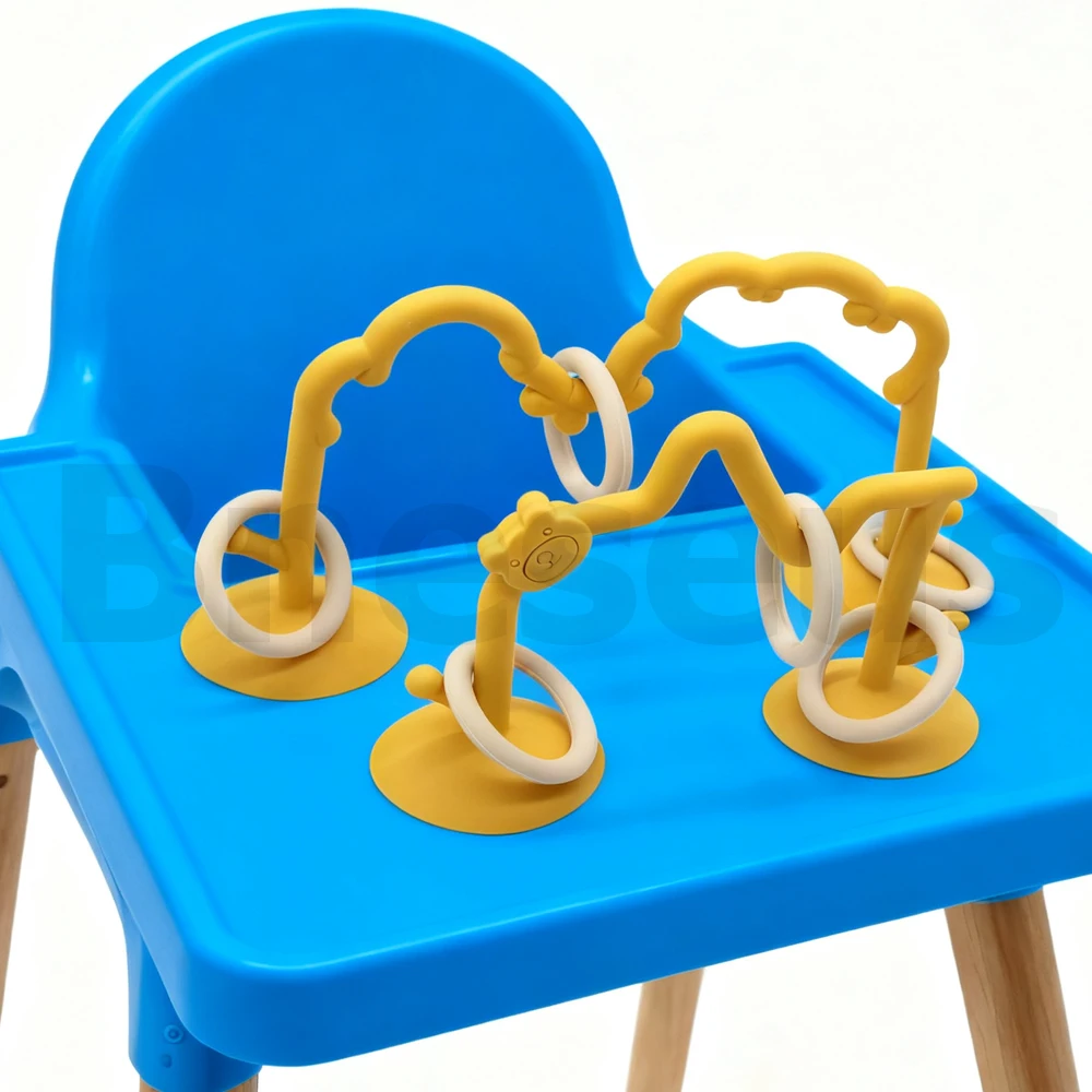 Baby Toy Silicone Educational Toy Infant Montessori Toy Teething Track Maze Silicone Rollercoaster Bead Chain Accessories Teethe