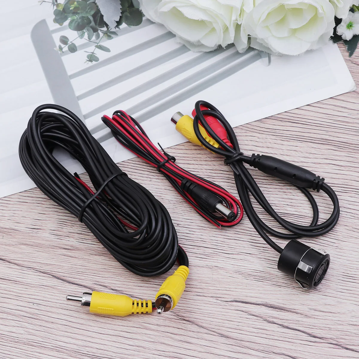 

8 Led Car Rear View Camera 170 Degree Night Vision Waterproof Reversing Monitor Auto Start Parking System Ccd Video Black Low