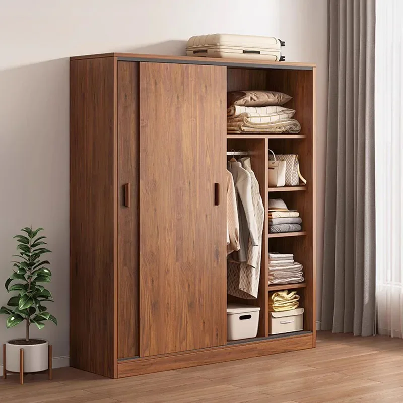 

Wooden System Closet Storage Clothes Organizer Bedroom Wardrobe Cupboard Cabinet DoorHome Furniture