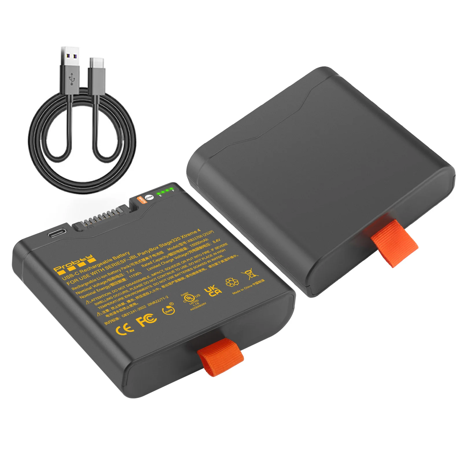 

For JBL Xtreme 4 15000mAh Replacement Battery For JBL PartyBox Stage 320 and Xtreme 4 Portable Speaker With Type-C Port