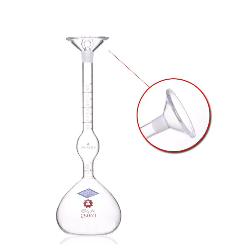 250 ml Le-Pyknometer, Le Chatelier-Flasche, solides Pyknometer 0–24 ml