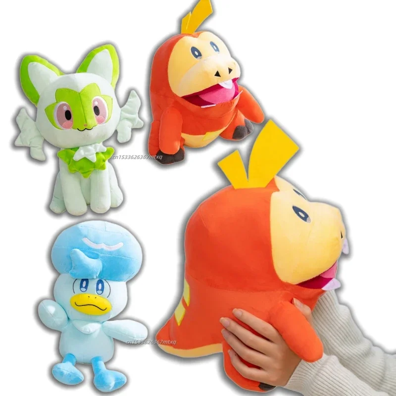 

Hug Lovely Sprigatito Fuecoco Quaxly Plush Pokemon Collection Stuffed Toys Soft Cuddly Plushies Birthday Gifts Fans