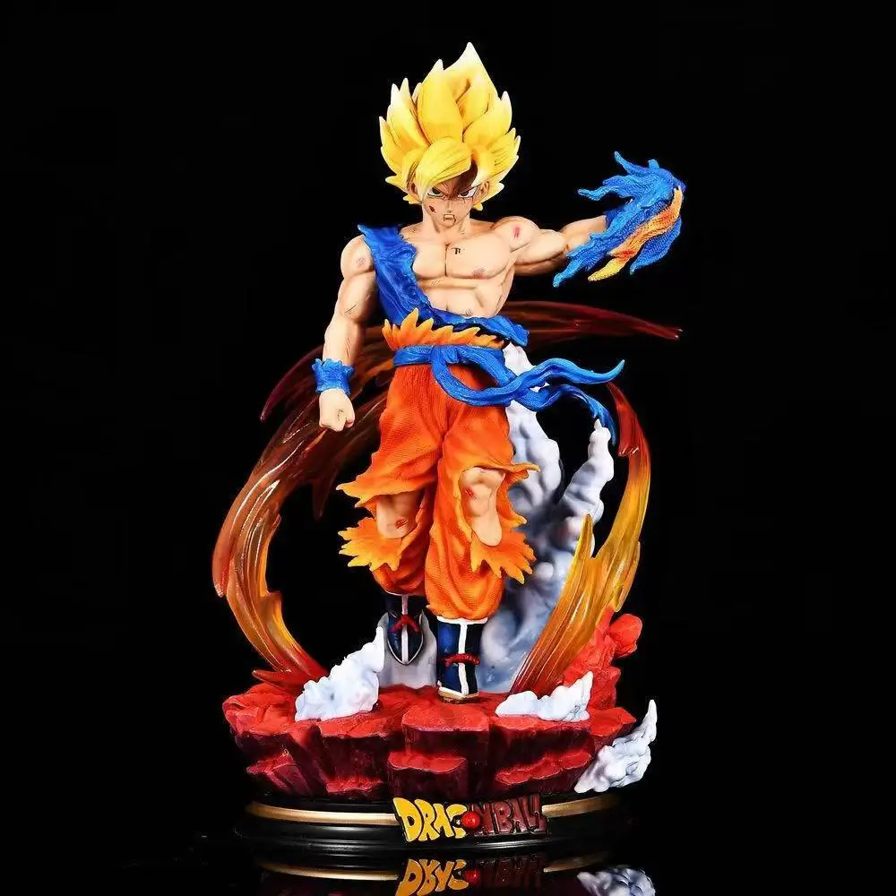 ドラゴンボールZアクションフィギュア,27cm,PVC,孫悟空,スーパーサイヤ人像,オーナメント,ギフト玩具モデル