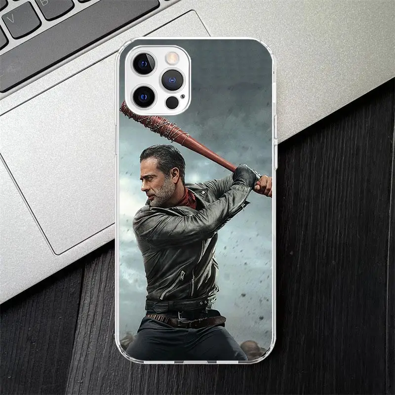 Negan The Walking Dead Soft Silicone Phone Case For Apple iPhone 11 14 15 16 Pro 12 13 Mini XR X XS Max 7 Plus 8 + Fundas Cover 