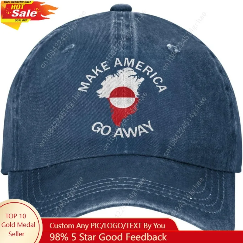 

Make America Go Away Hat for Mens Greenland Anti Baseball Caps Make America Go Away hat