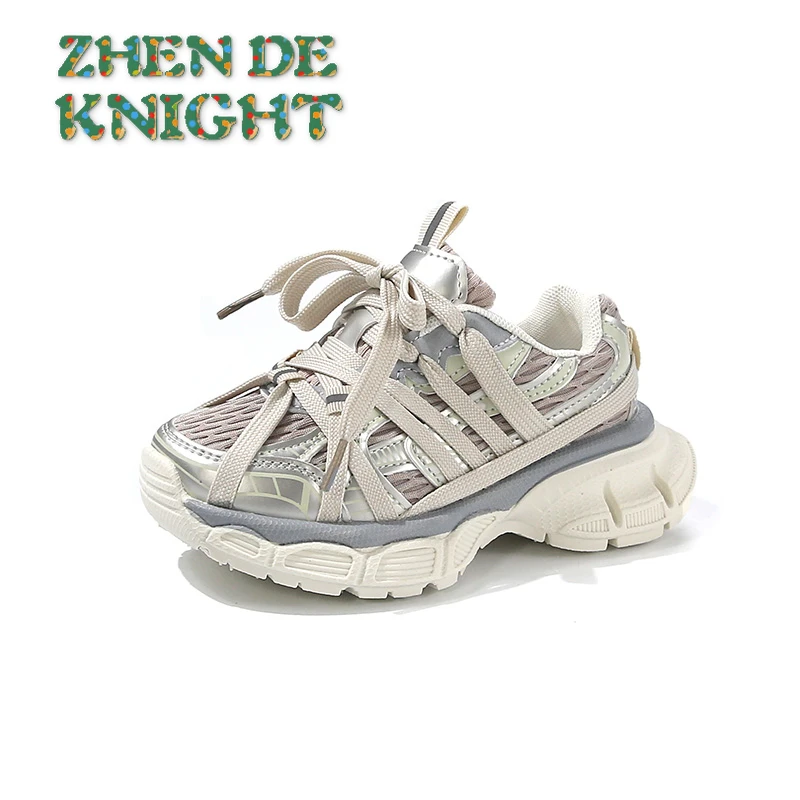 

2025 Purple Kids Trendy Sneakers Zapatillas De Ninos Lace-Up Platform Children's Designer Shoes Comfort Walking Shoes for Child