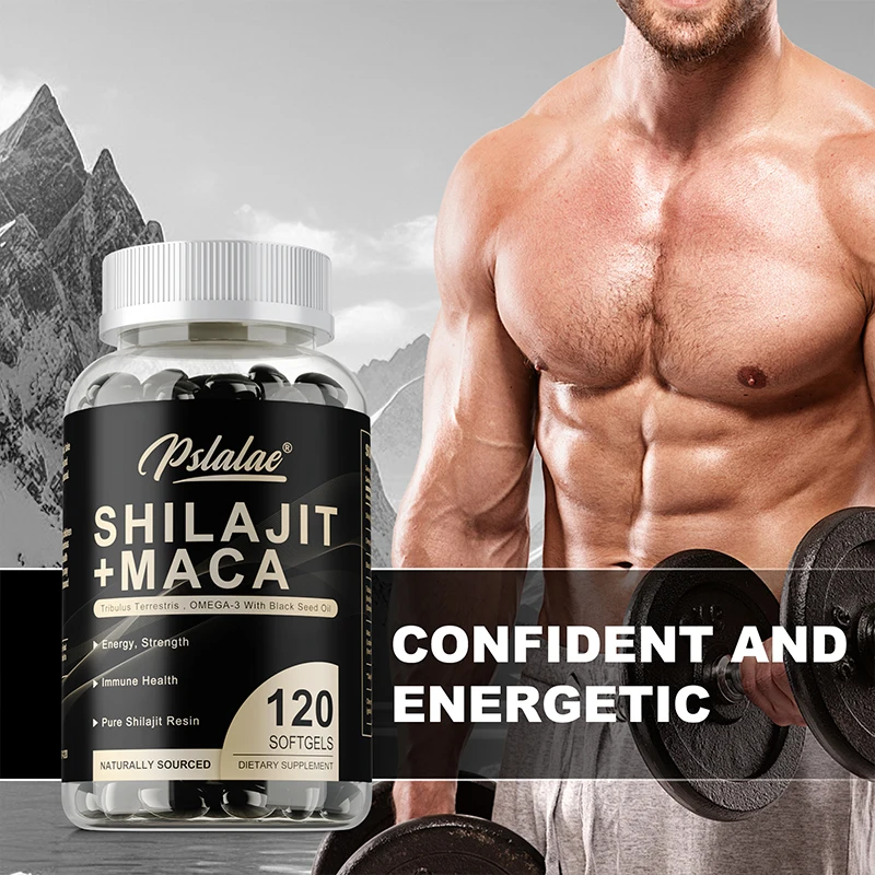 

Shilajit + Maca Capsules - Muscle Growth, Energy, Drive, Strength, Recovery, Improve Endurance and Performance