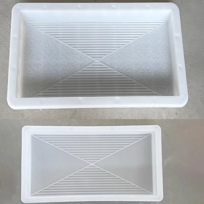 Anti-Slip Cement Floor Tiles Mold Courtyard Square Paving Stone Color Brick Path Brick Garden Plastic Model Antique Tiles