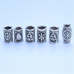 5 Pcs Alloy African Hair Rings Beads Cuffs Tubes Charms Dreadlock Beads Dread Hair Braids Jewelry Styling Decoration Accessories