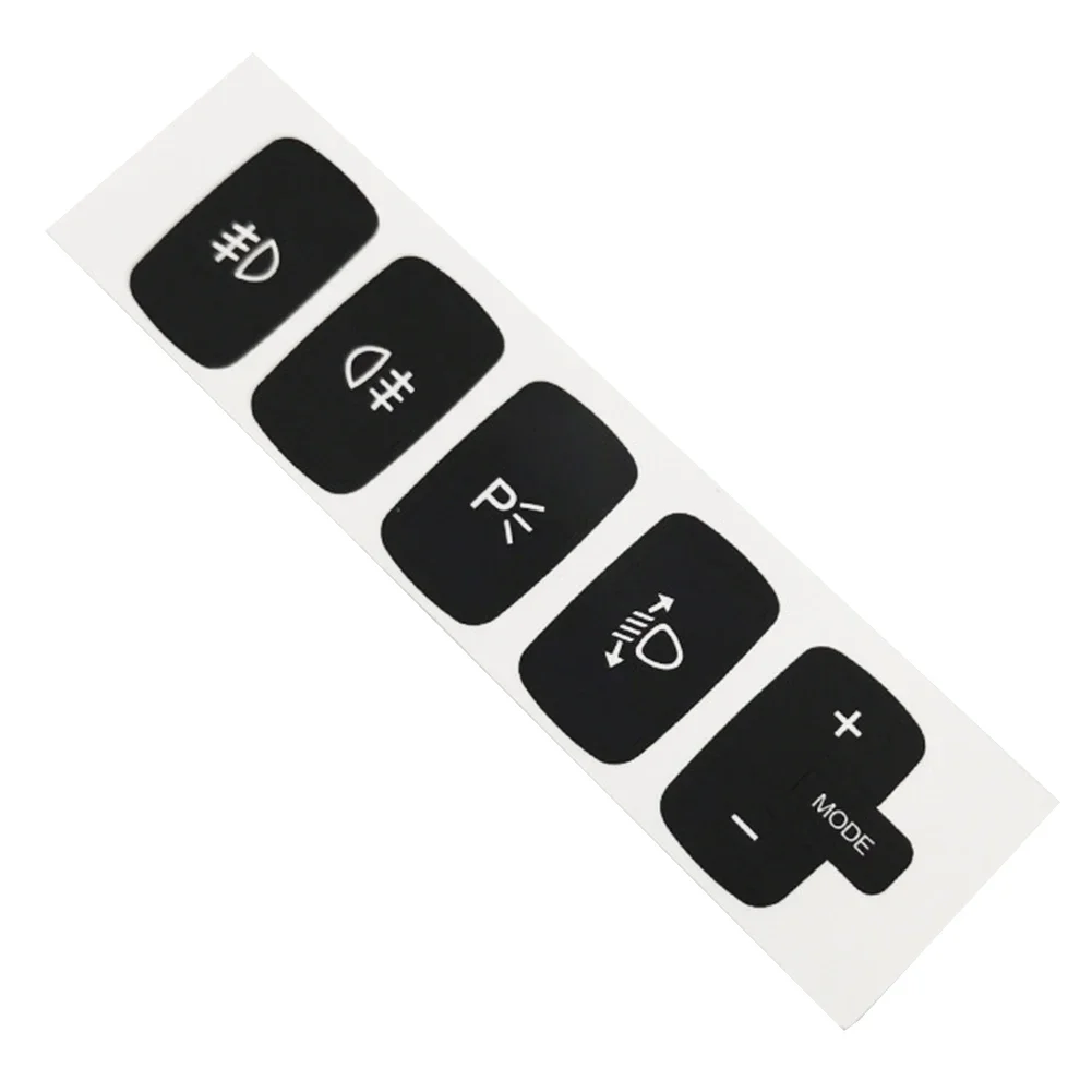 Button Repair Button Repair Decal Push Button Sticker Reduced Light Penetration Reflective White Writing For Button Control