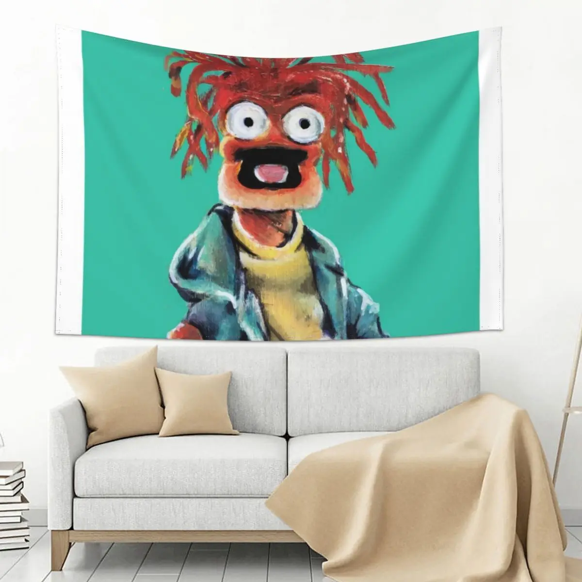 

Pepe The King Prawn Fan Art Tapestry Decoration Wall Wall Art Cute Decor Home Decorations Aesthetic Tapestry
