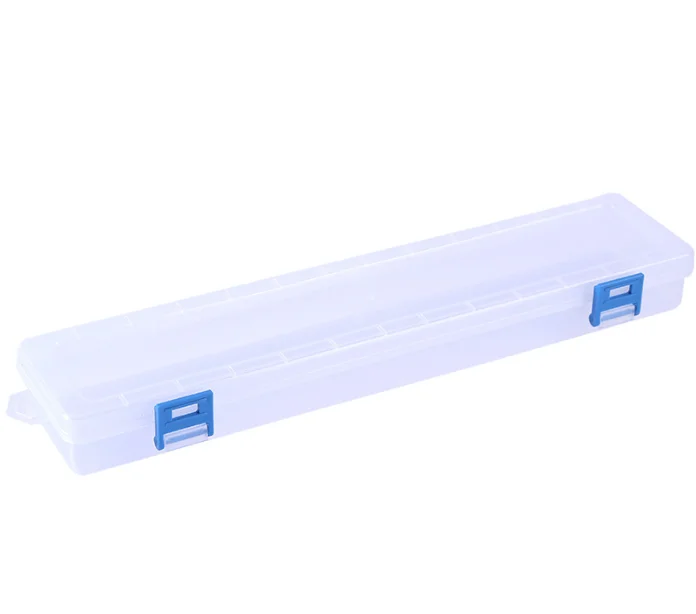White Storage Box 33x7x3.5cm Organizer for Painting Brushes Watercolor Pens Art Crafts Sewing Drawing Hand Tools Protective Case