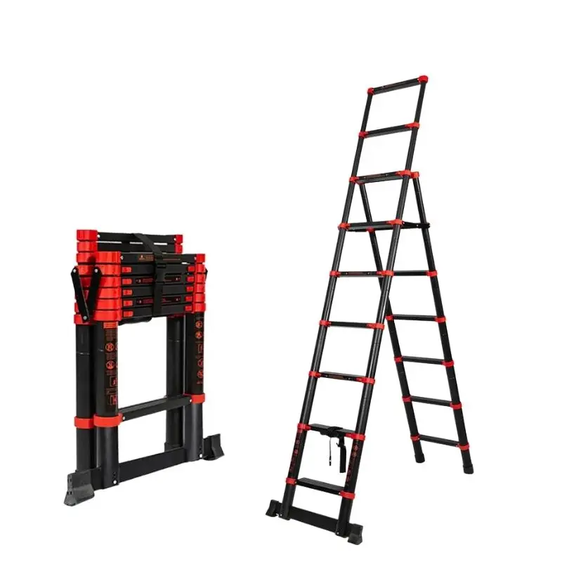 New Product Telescopic Foldable Ladder 16 Steps Multipurpose Aluminum Extension Ladder