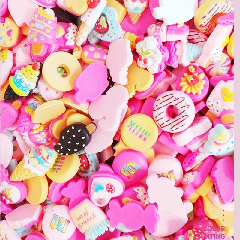 20pc Kawaii Accessories Cute Bear/ Lollipop Resin Nail Art Charms Lovely Candy/Flower Nails Rhinestones DIY Manicure Decorations