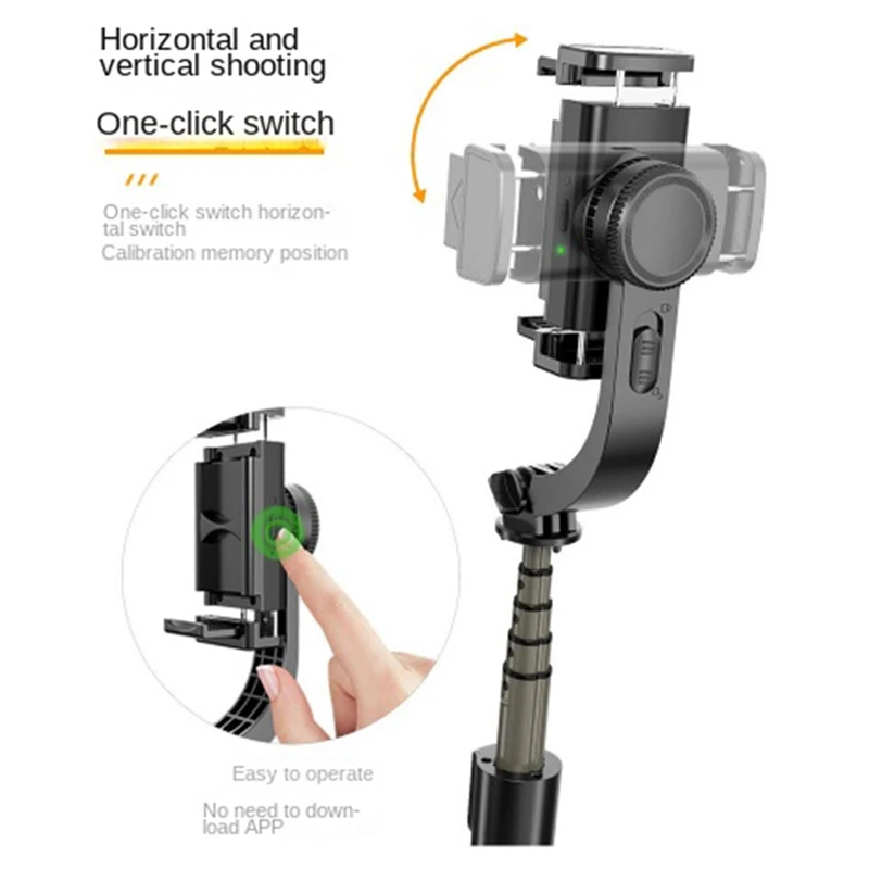 

Новый стабилизатор подвеса с заполняющей подсветкой, палка для селфи, складной беспроводной штатив, беспроводной Bluetooth для IOS Android-PZZW